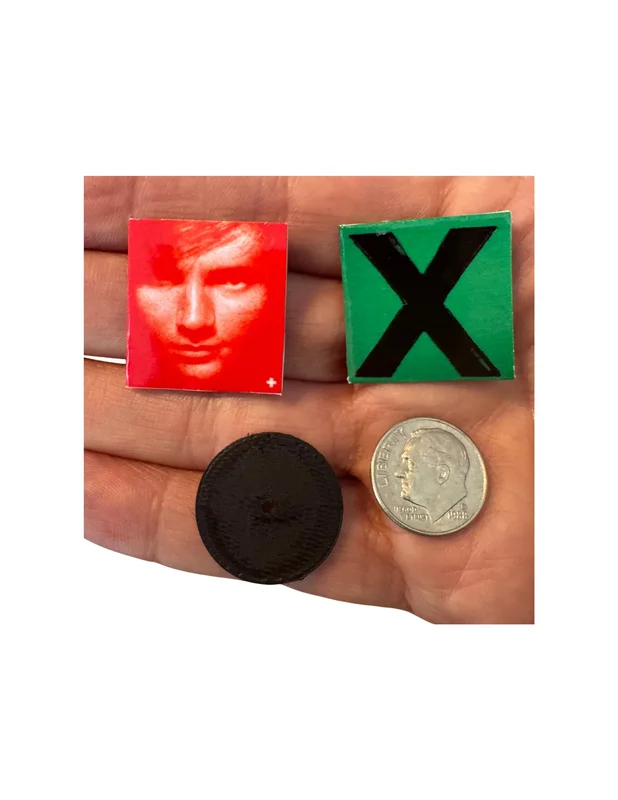 Miniature 1:12 Scale Ed Sheeran Vinyl Albums Dollhouse Decor