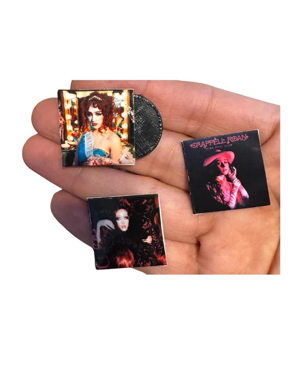 Miniature Chappell Roan Vinyl Records 1:12 Scale Dollhouse Miniatures