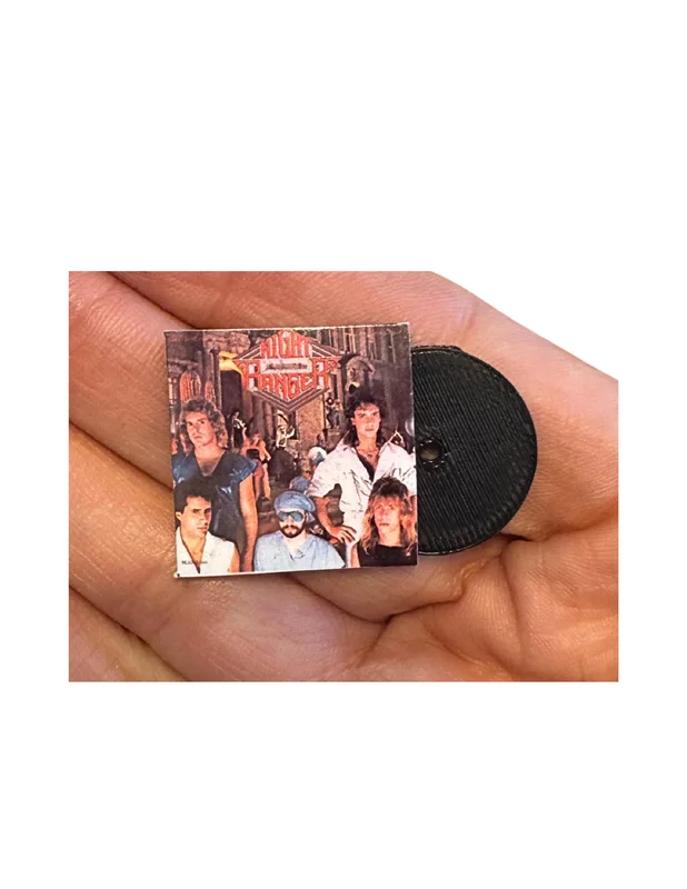 Miniature Night Ranger Vinyl Records 1:12 Scale Dollhouse Music Decor