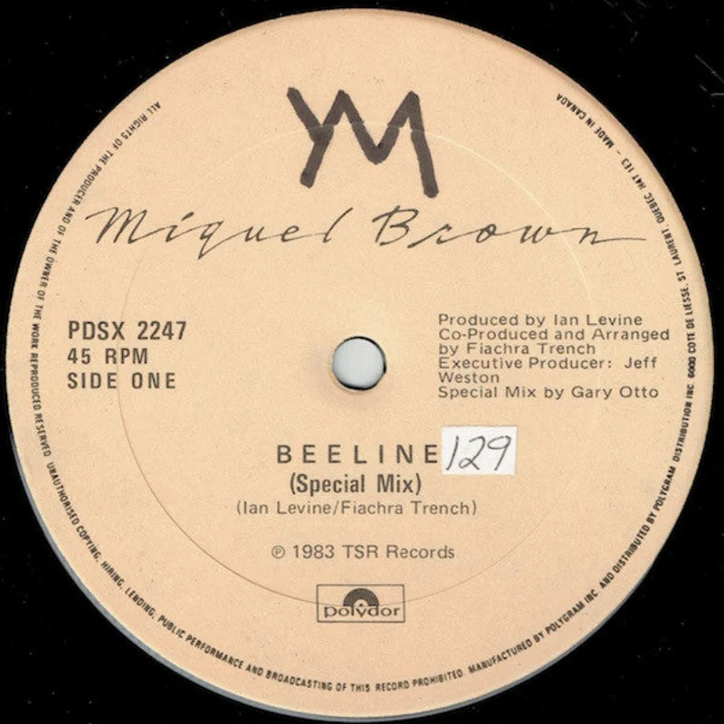 Miquel Brown-Beeline 12" Single