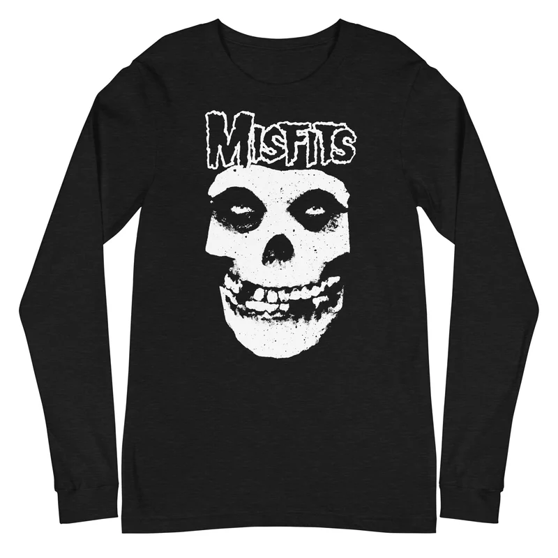 Misfits - Classic Skull Logo Long Sleeve T-Shirt Black