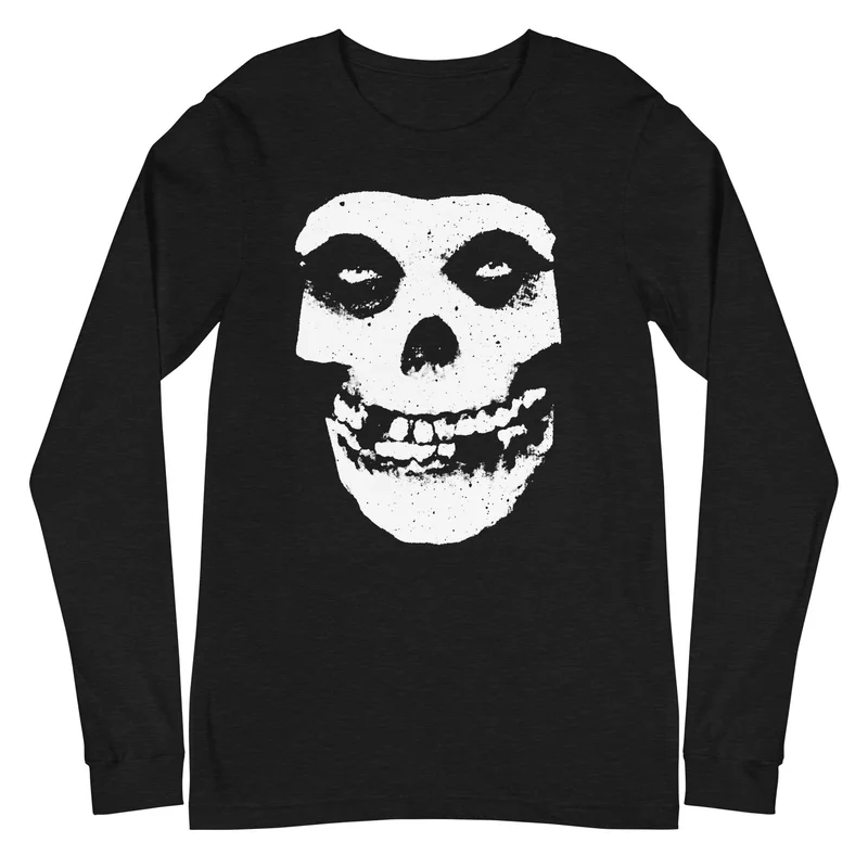 Misfits - Large Skull Long Sleeve T-Shirt Black