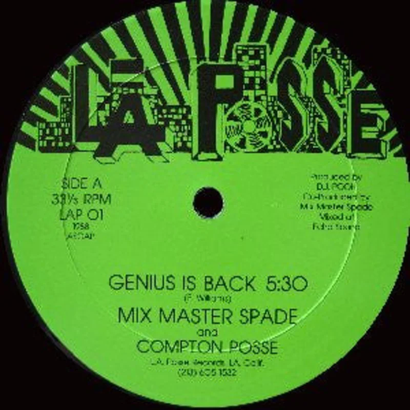 Mixmaster Spade-Genius Is Back 12" Single