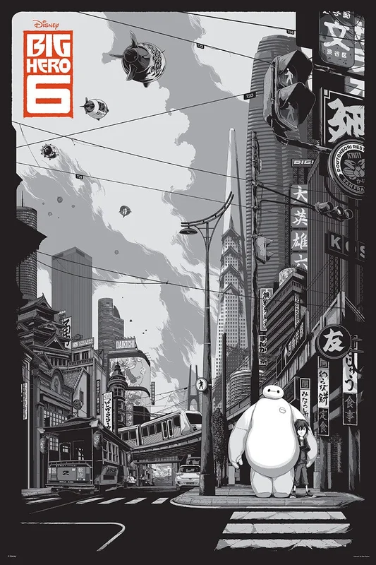 Mondo X Cyclops Print Works Print #06: Big Hero 6 (Variant)