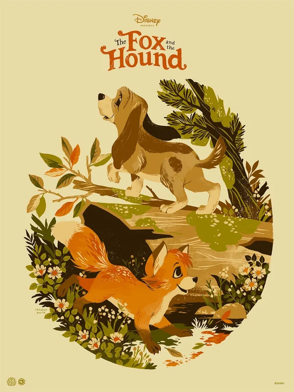 Mondo X Cyclops Print Works Print #10: The Fox and The Hound