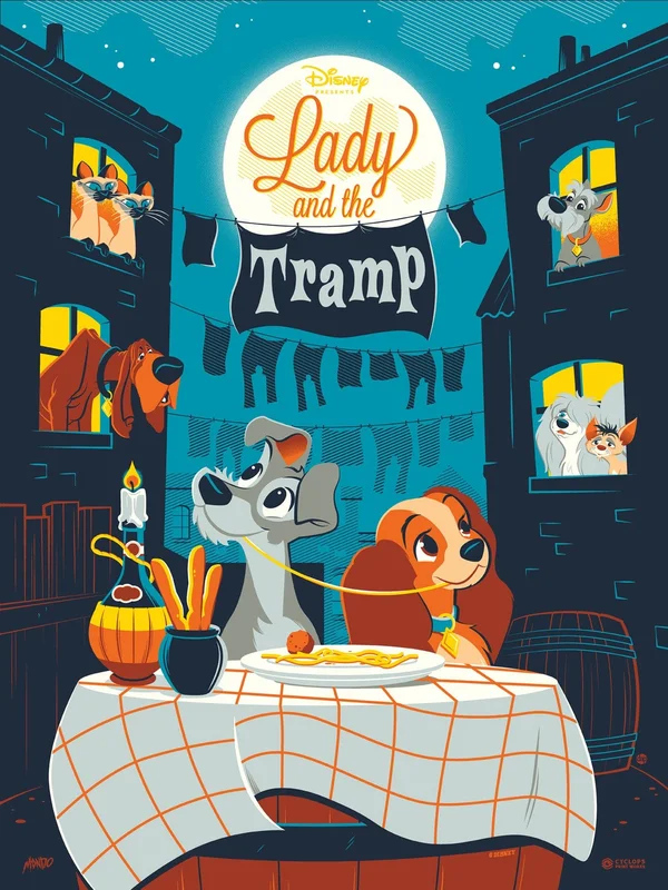 Mondo X Cyclops Print Works Print #18: Lady and the Tramp