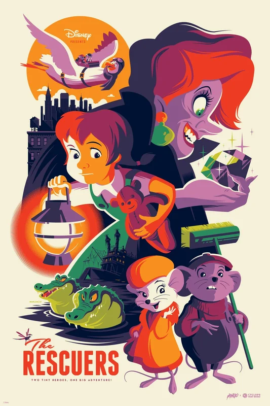 Mondo X Cyclops Print Works Print #26: The Rescuers