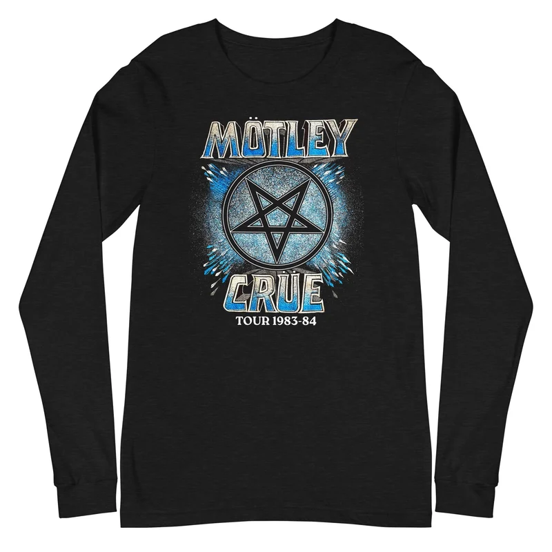 Motley Crue - 83-84 Tour Long Sleeve T-Shirt Black