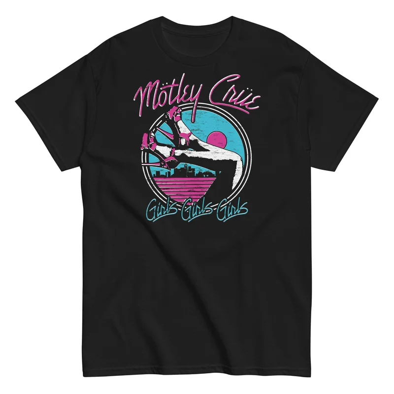 Motley Crue - Miami Girls T-Shirt Black