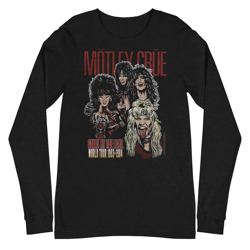 Motley Crue - Shout at the Devil Long Sleeve T-Shirt Black