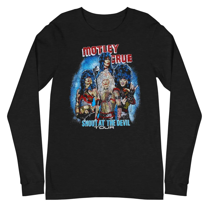 Motley Crue - Shout Tour Long Sleeve T-Shirt Black
