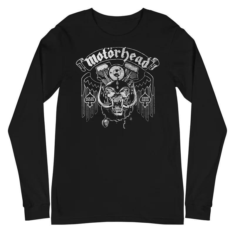 Motorhead - 40 Aces Long Sleeve T-Shirt Black