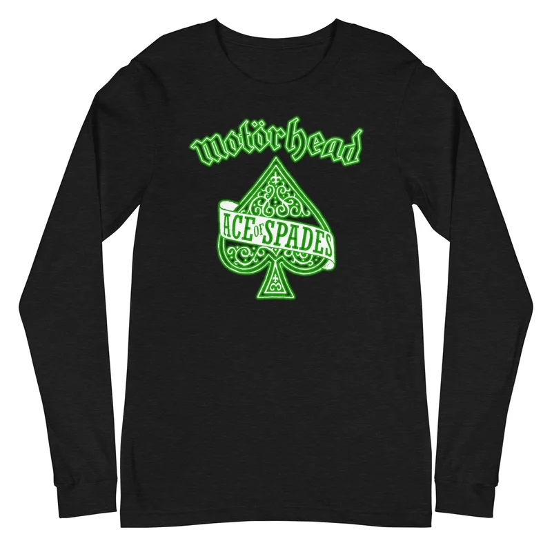 Motorhead - Green Ace Long Sleeve T-Shirt Black