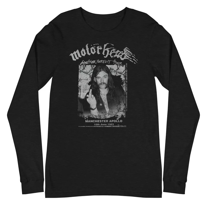 Motorhead - Manchester Apollo Long Sleeve T-Shirt Black