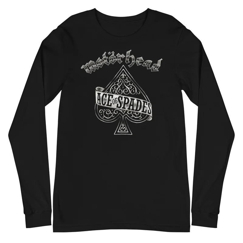 Motorhead - Silver Ace Long Sleeve T-Shirt Black