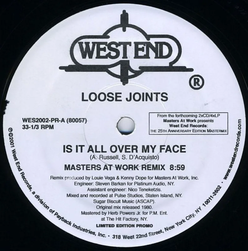 MR-035 Is It All Over My Face - Loose Joints (Masters At Work)