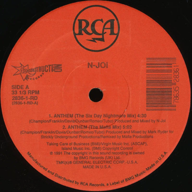 N-Joi-Anthem 12" Single