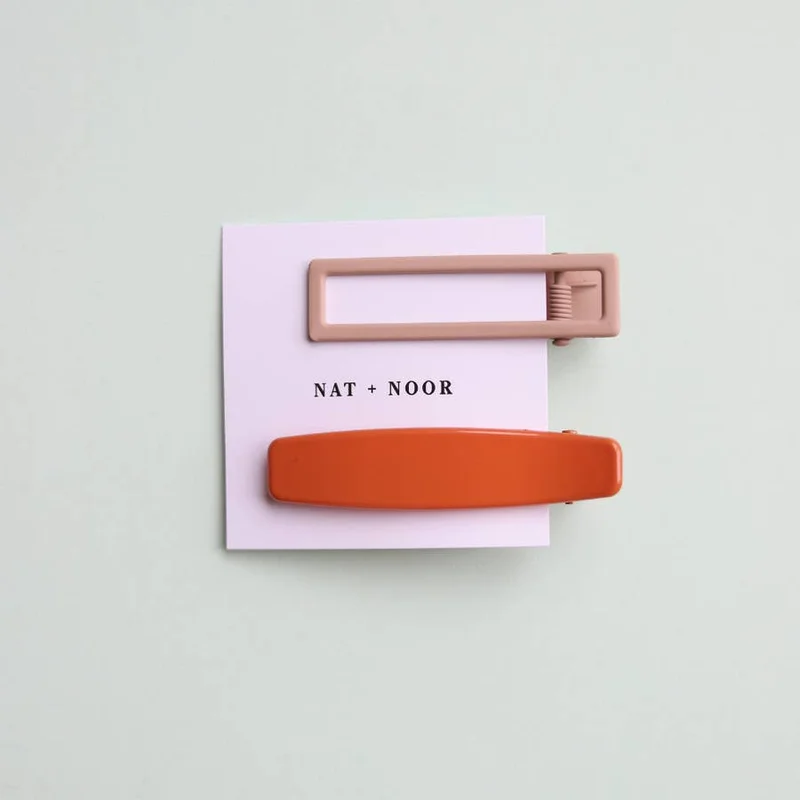 Nat + Noor - Sienna in Orange Hair Clip