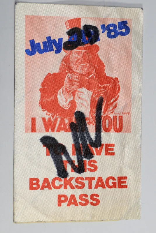 Nelson, Willie - 1985 Backstage Pass