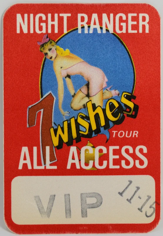 Night Ranger - 7 Wishes Tour Backstage Pass