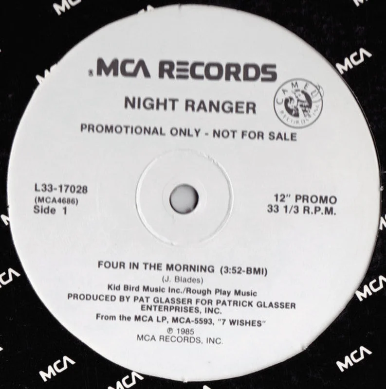 Night Ranger-Four In The Morning (I Can't Take Any More) 12" Single