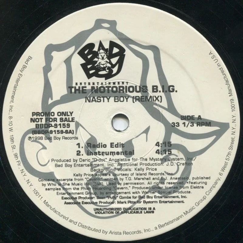 Notorious B.I.G.-Nasty Boy (Remix) 12" Single
