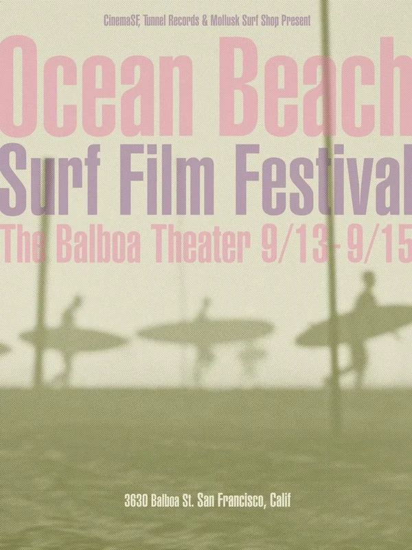 Ocean Beach Surf Film Festivals Posters by Thomas Campbell Festival Poster 1 (3 surfers walking)