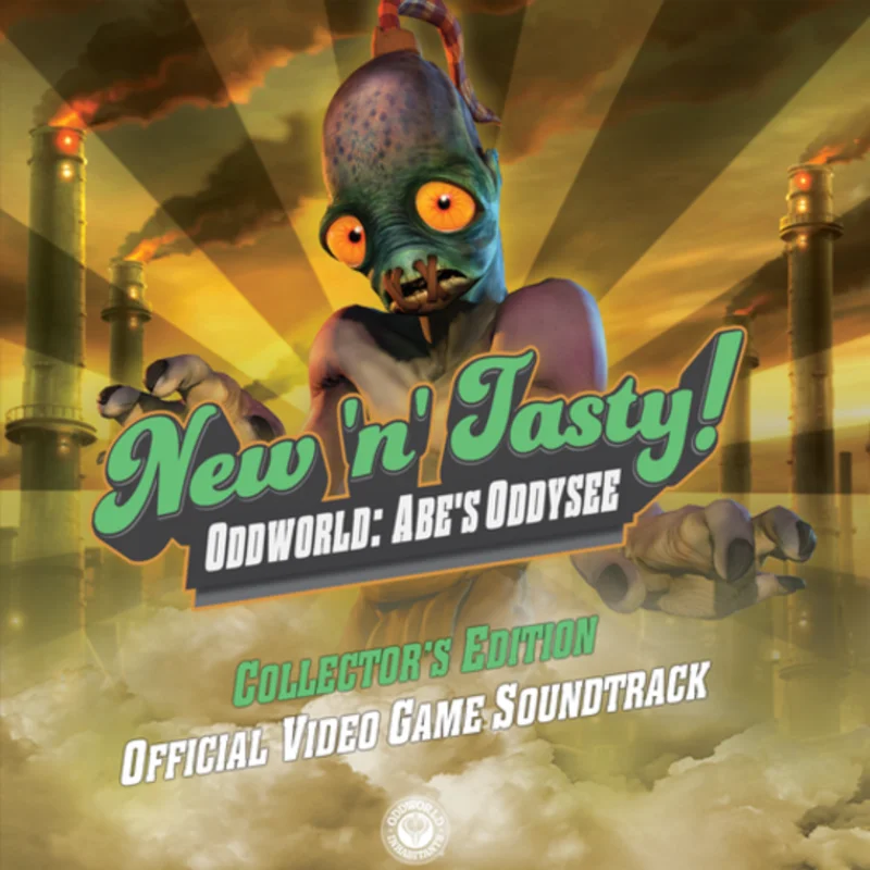 Oddworld: New 'n' Tasty - Original Soundtrack LP Coke Bottle Clear w/ Black Marbled Vinyl