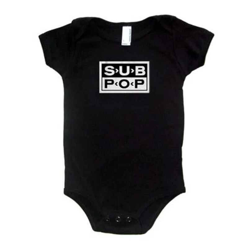 Onesie Logo Black w/White