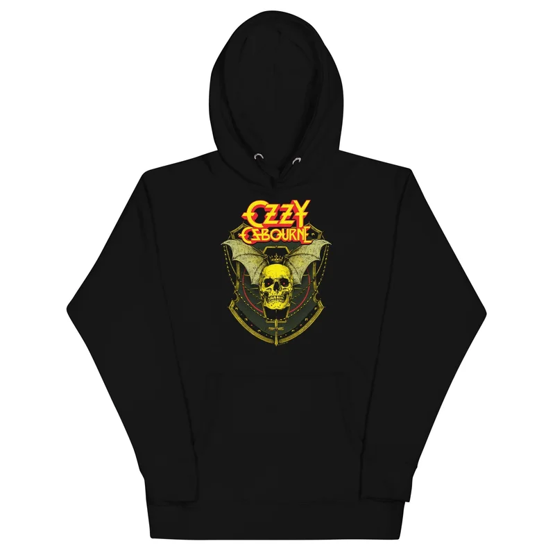 Ozzy Osbourne - Bat Skull Hoodie Black