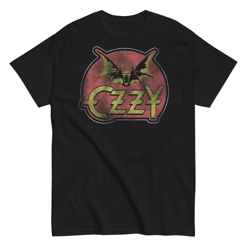 Ozzy Osbourne - Flaming Bat T-Shirt Black