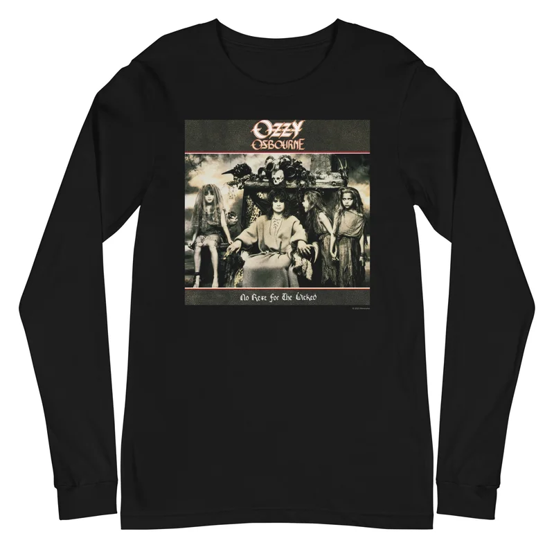Ozzy Osbourne - No Rest for the Wicked Long Sleeve T-Shirt Black