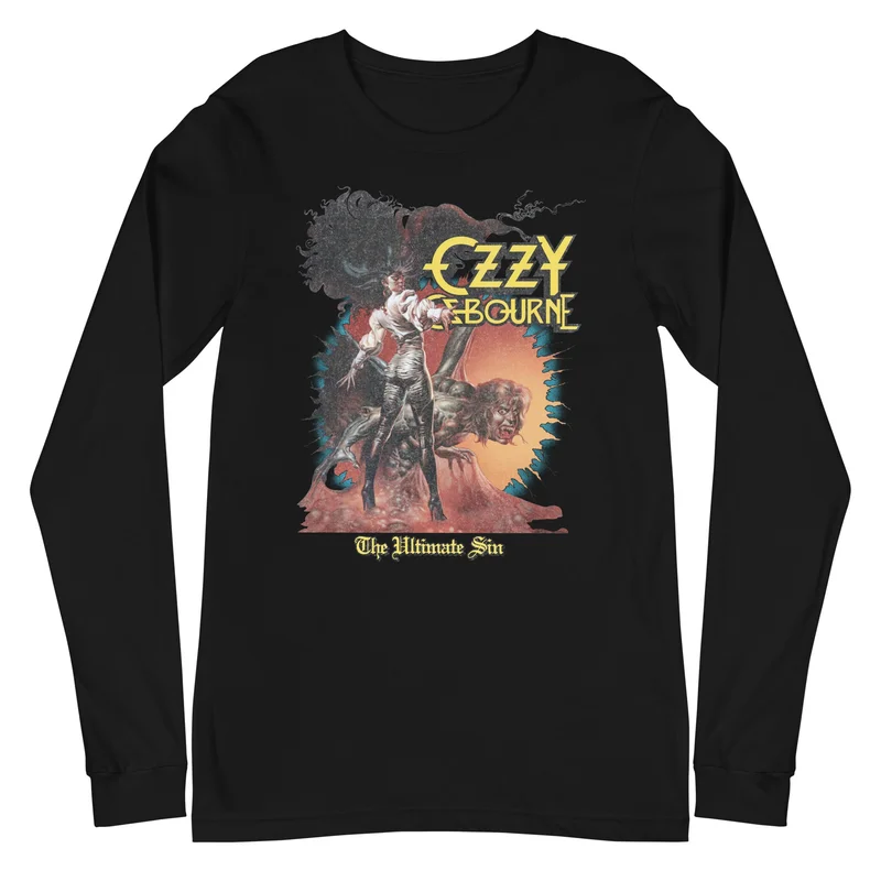 Ozzy Osbourne - The Ultimate Sin Long Sleeve T-Shirt Black
