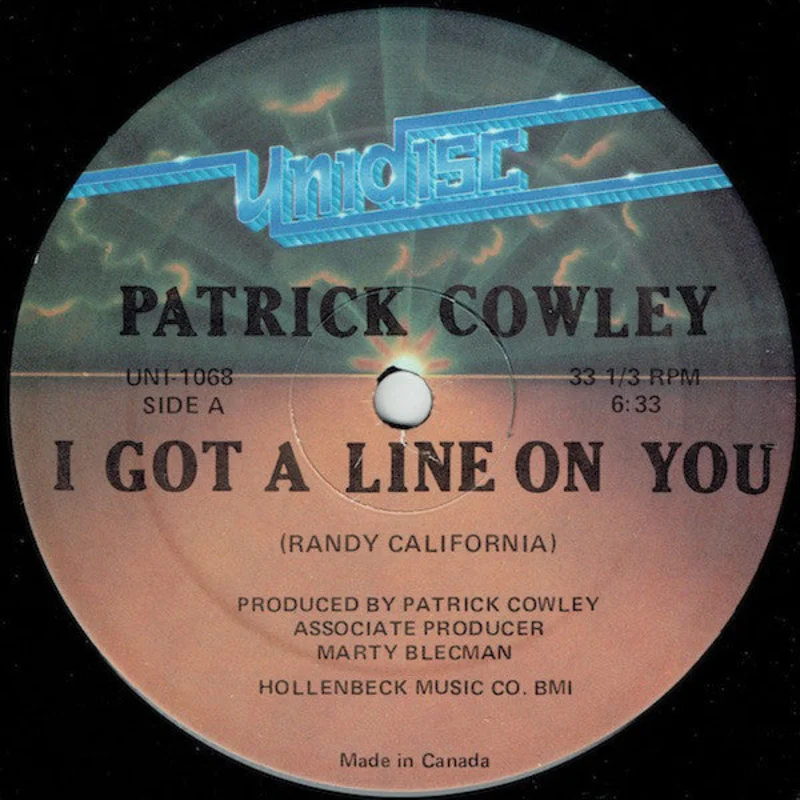 Patrick Cowley | I Got A Line On You