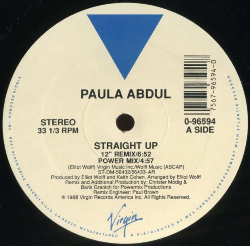 Paula Abdul-Straight Up 12" Single