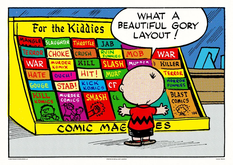 Peanuts A Beautiful Gory Layout Poster