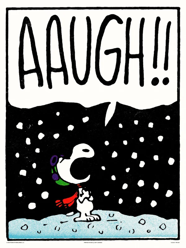 Peanuts Aaugh Poster