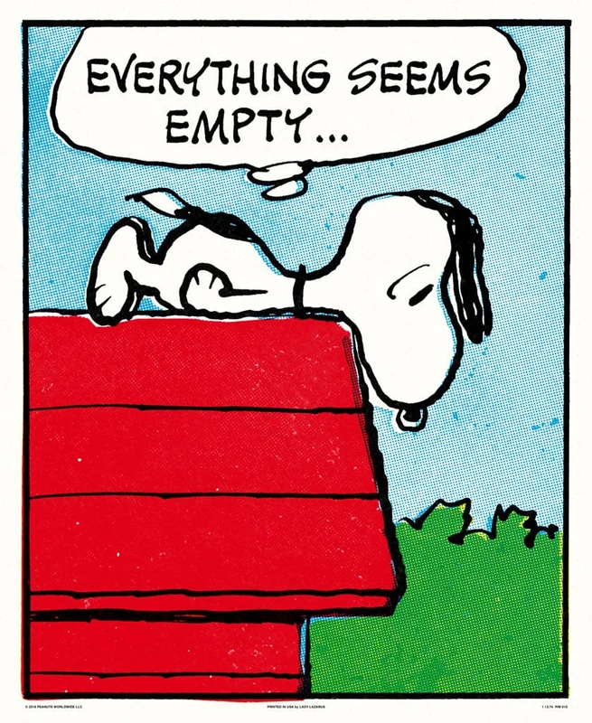 Peanuts Empty Poster