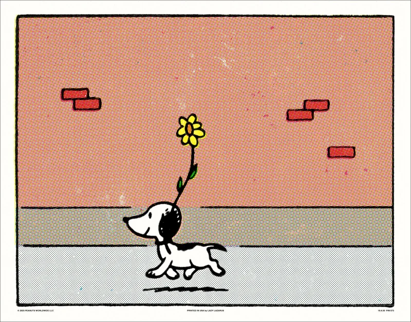Peanuts First Appearance of Snoopy Poster