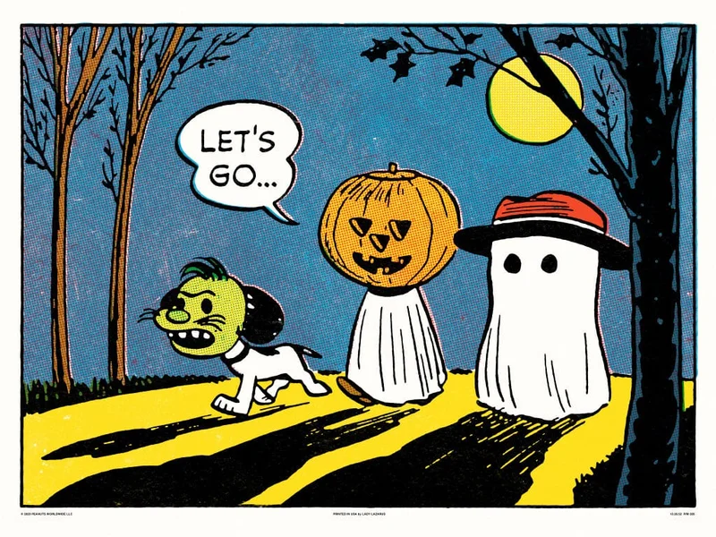 Peanuts Let's Go Poster