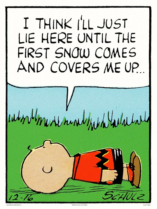 Peanuts Lie Here Poster