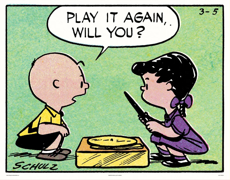 Peanuts Play It Again Poster