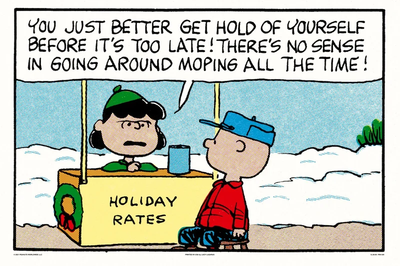 Peanuts Psychiatric Booth Poster