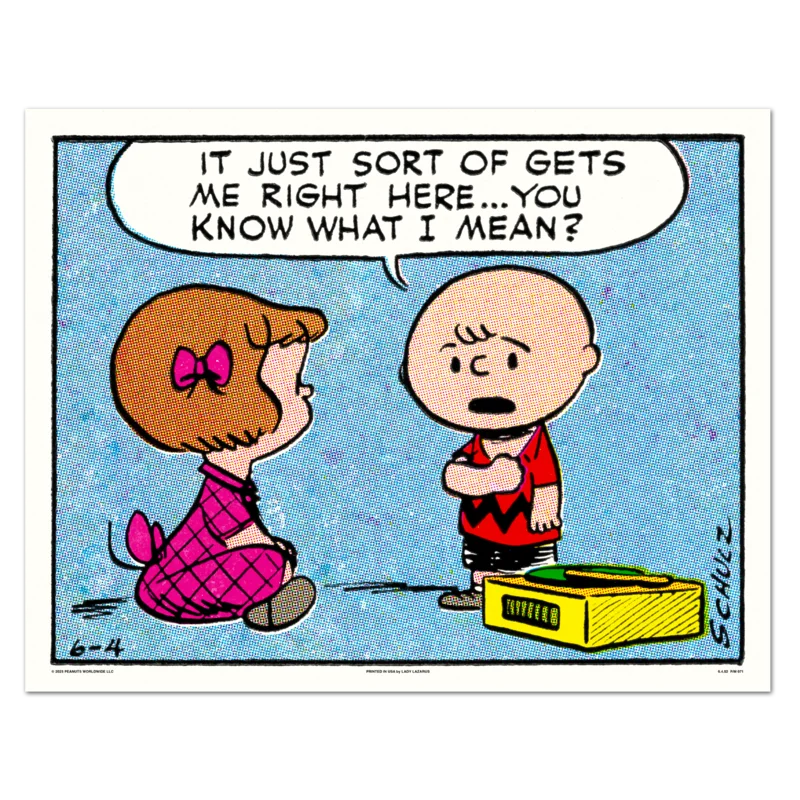 Peanuts Right Here Poster