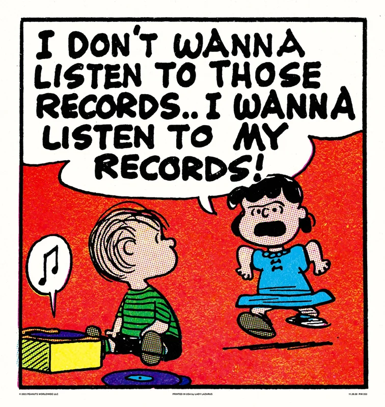 Peanuts Those Records Poster
