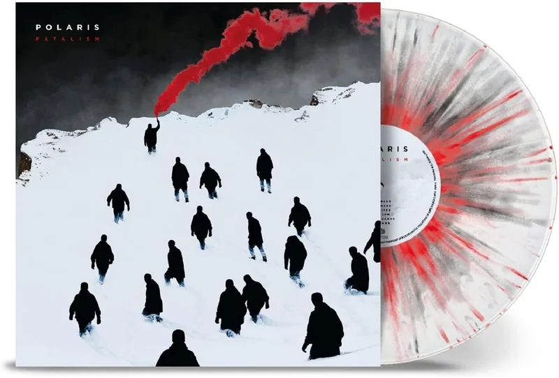 Polaris (Metal) Fatalism - White With Black and Red Splatter - Sealed US Vinyl LP