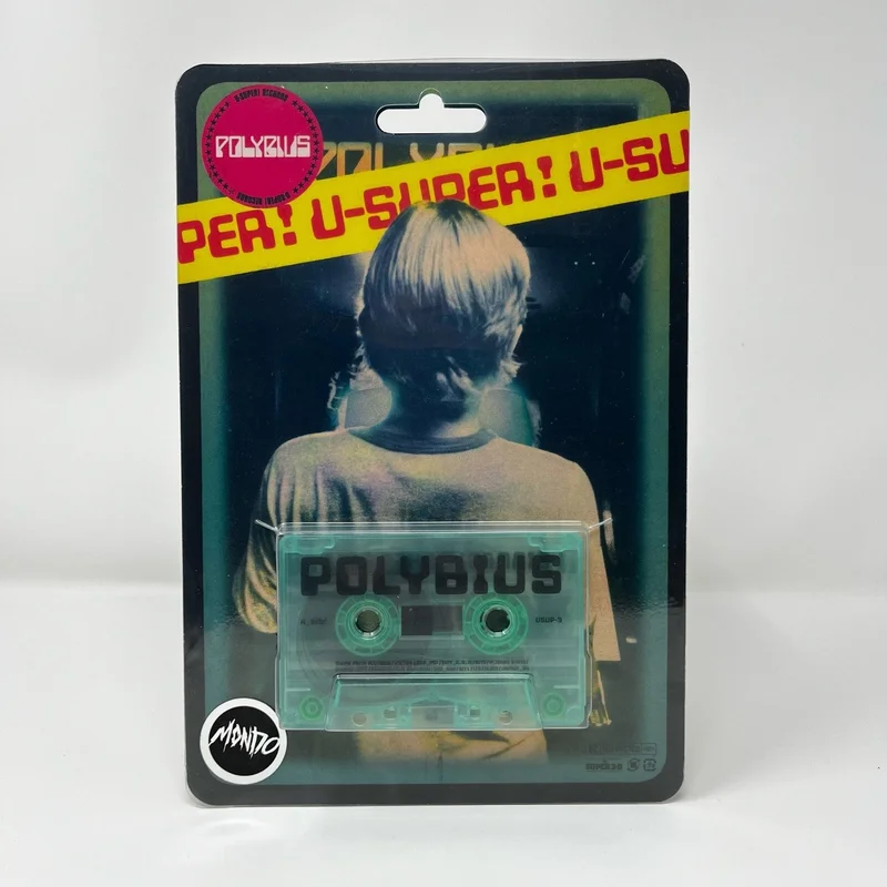 POLYBIUS Expanded Cassette by Sinneslochen Inc Mondo Exclusive Coke Bottle Clear Cassette