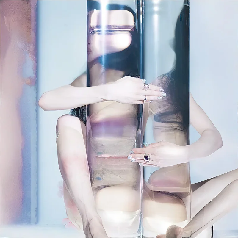 Poppy - Empty Hands [Indie, Pink in Ice Blue with Splatter]