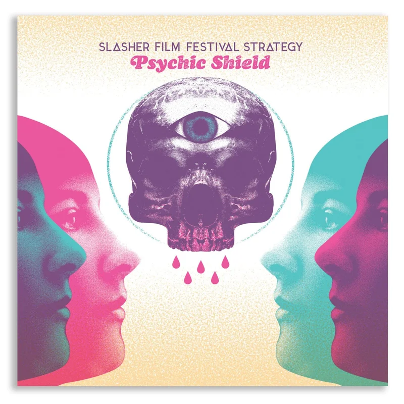 Psychic Shield by Slasher Film Festival Strategy Green & Red Color in Color W/ White Splatter