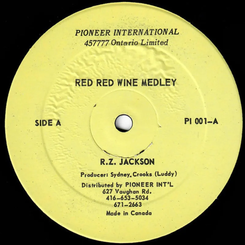 R. Zee Jackson-Red Red Wine Medley / Love Another Love 12" Single